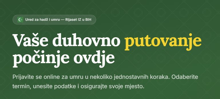 Online prijave za umru u sezoni 2026/2027